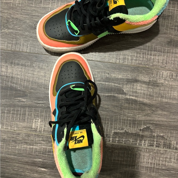 Nike color fuzzy air forces - Picture 3 of 4